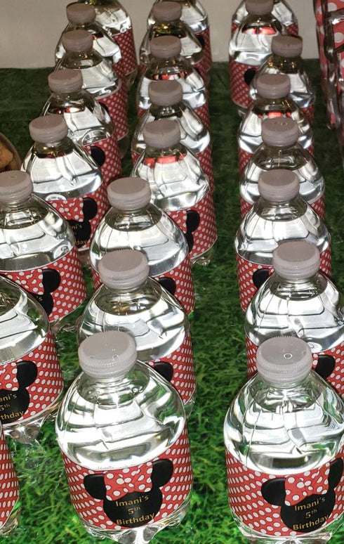 Custom Themed Water Bottle Labels
